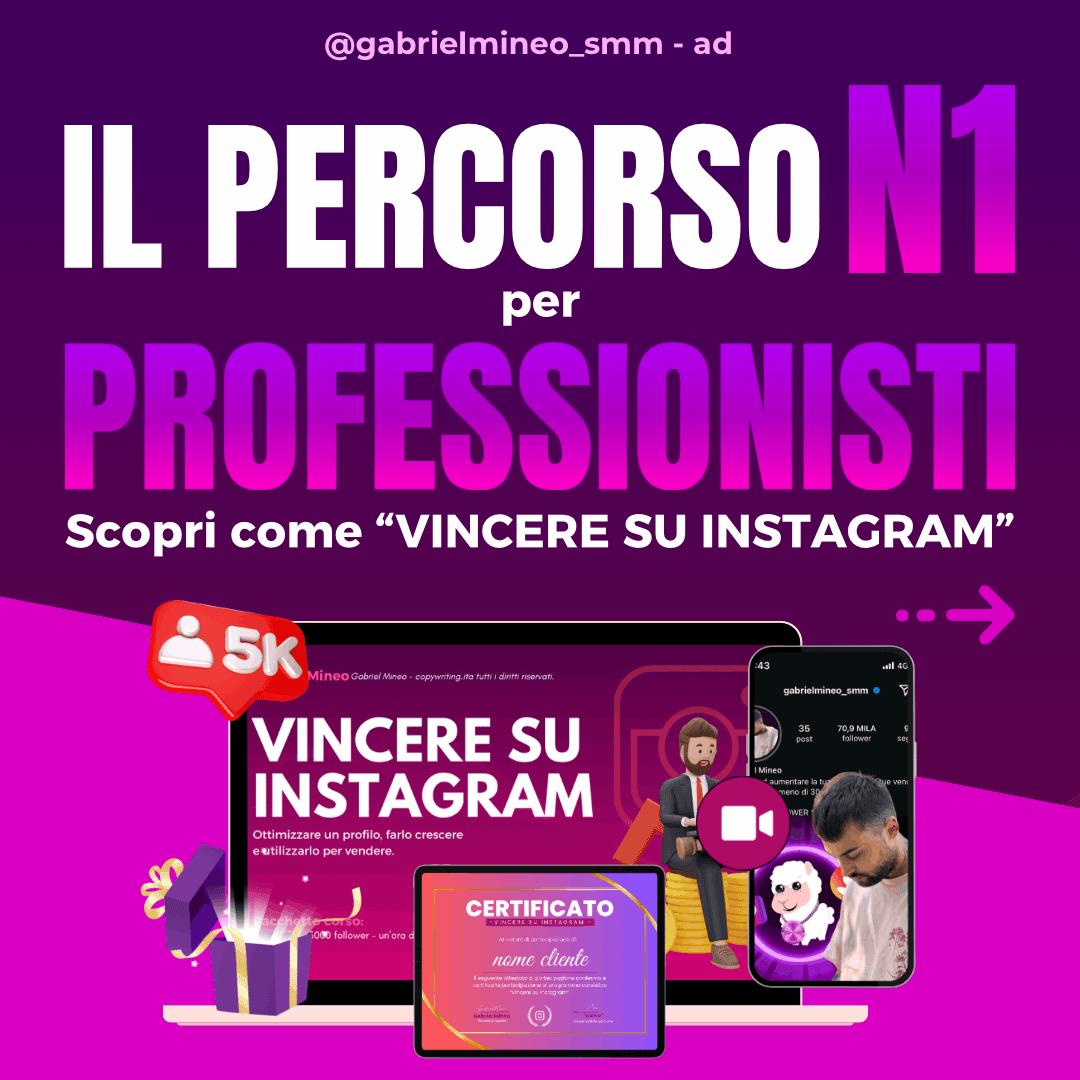 Vincere su Instagram